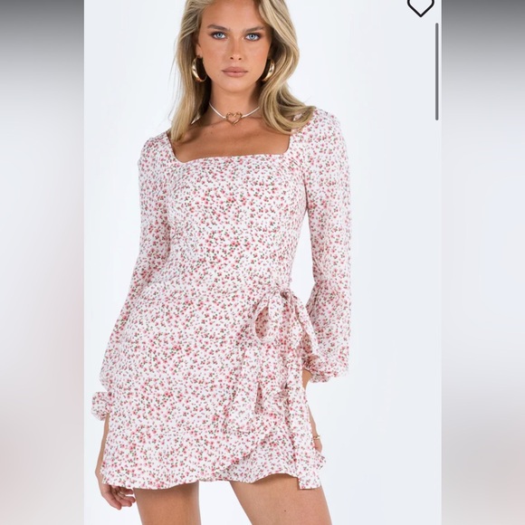 Princess Polly The Villa Mini Dress Floral - Picture 1 of 13